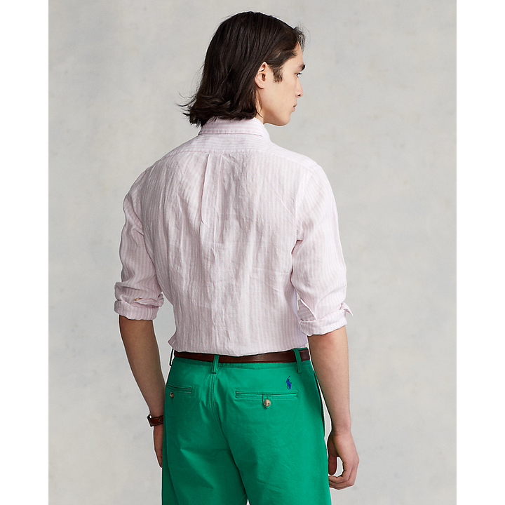 PRL Custom Fit Striped Linen Shirt/Košulja 710873446002