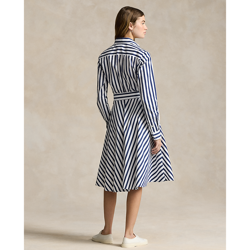PRL Belted Striped Cotton Shirtdress/Haljina 211891428001