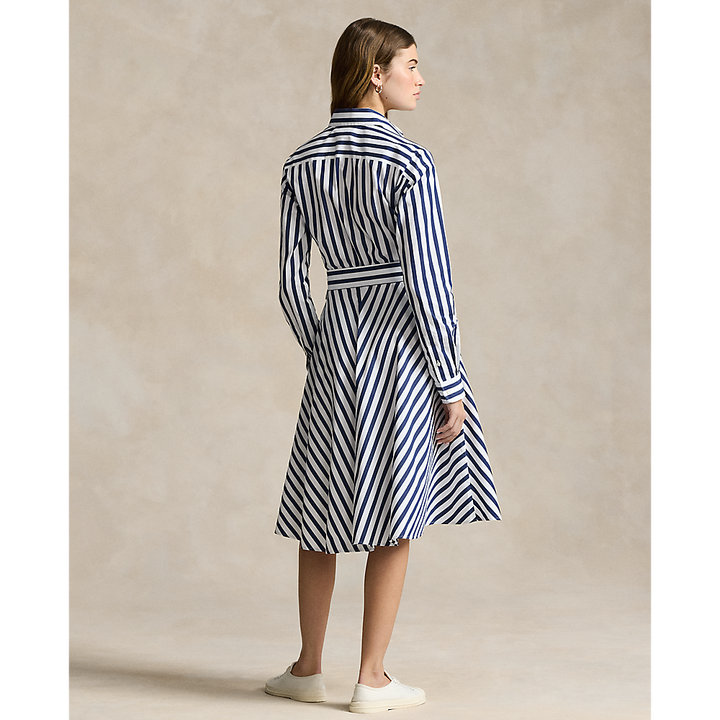 PRL Belted Striped Cotton Shirtdress/Haljina 211891428001