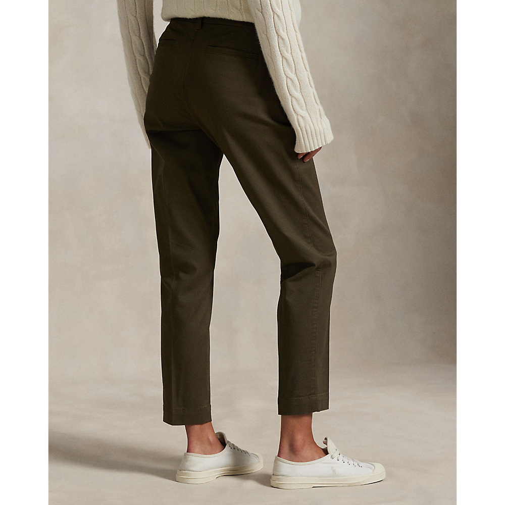 PRL Cropped Slim Fit Twill Chino Trouser/Hlače 211890343001