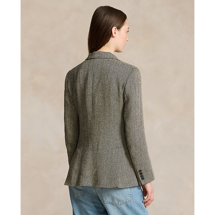 PRL Herringbone Linen-Blend Blazer/Sako 211891070002