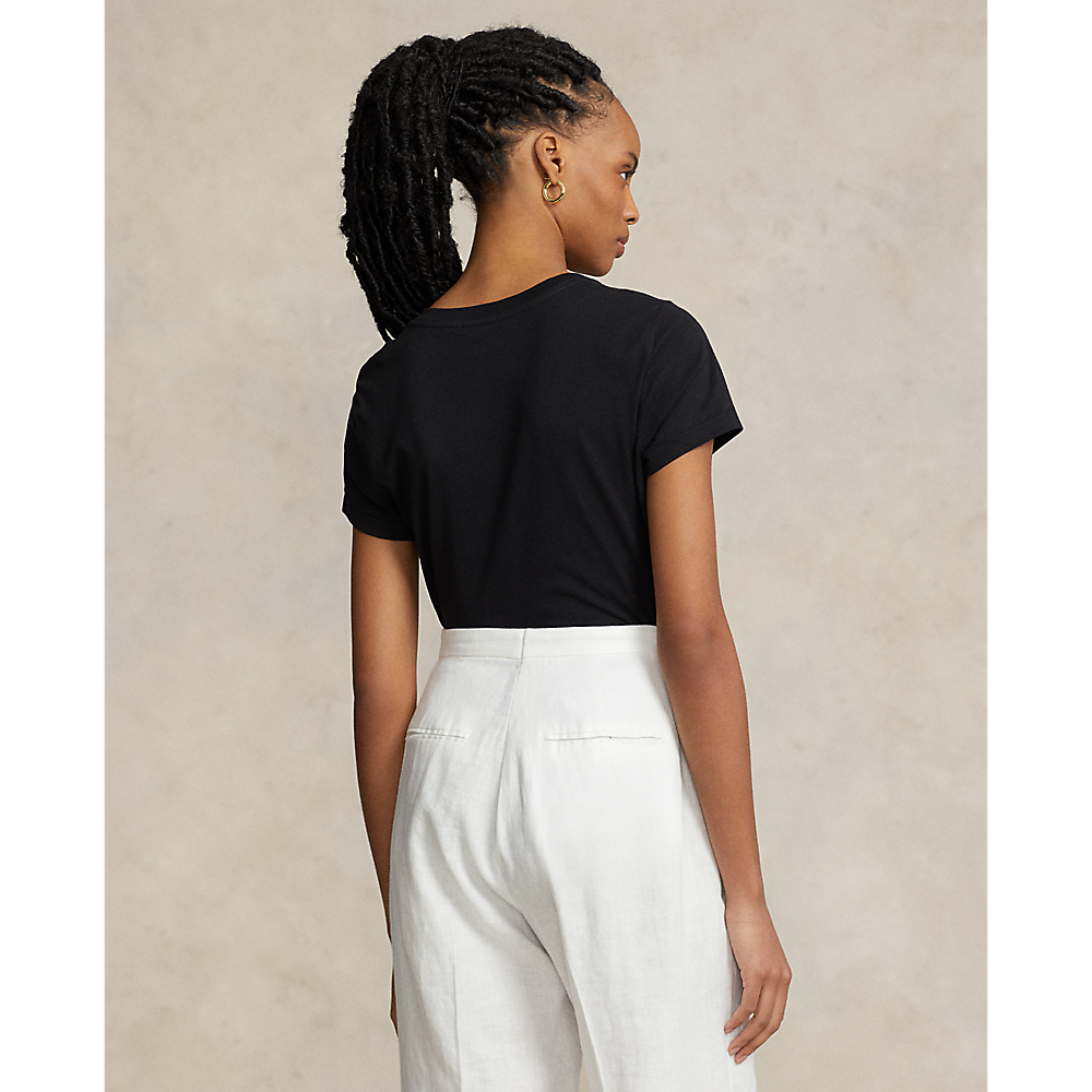 PRL Cotton Jersey V-Neck T-Shirt/Majica 211902403003
