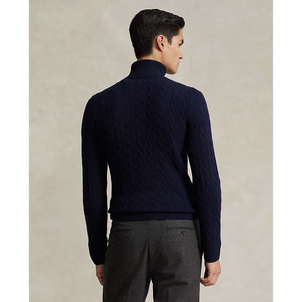 PRL Cable Wool-Cashmere Roll neck Jumper/Pulover 710876836005