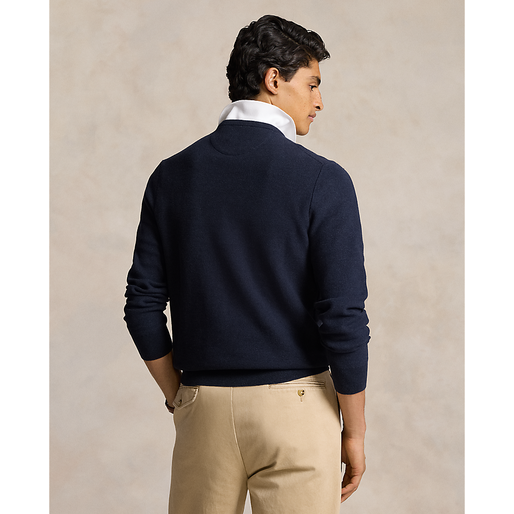PRL Textured Cotton Crewneck Jumper/Pulover 710918163001