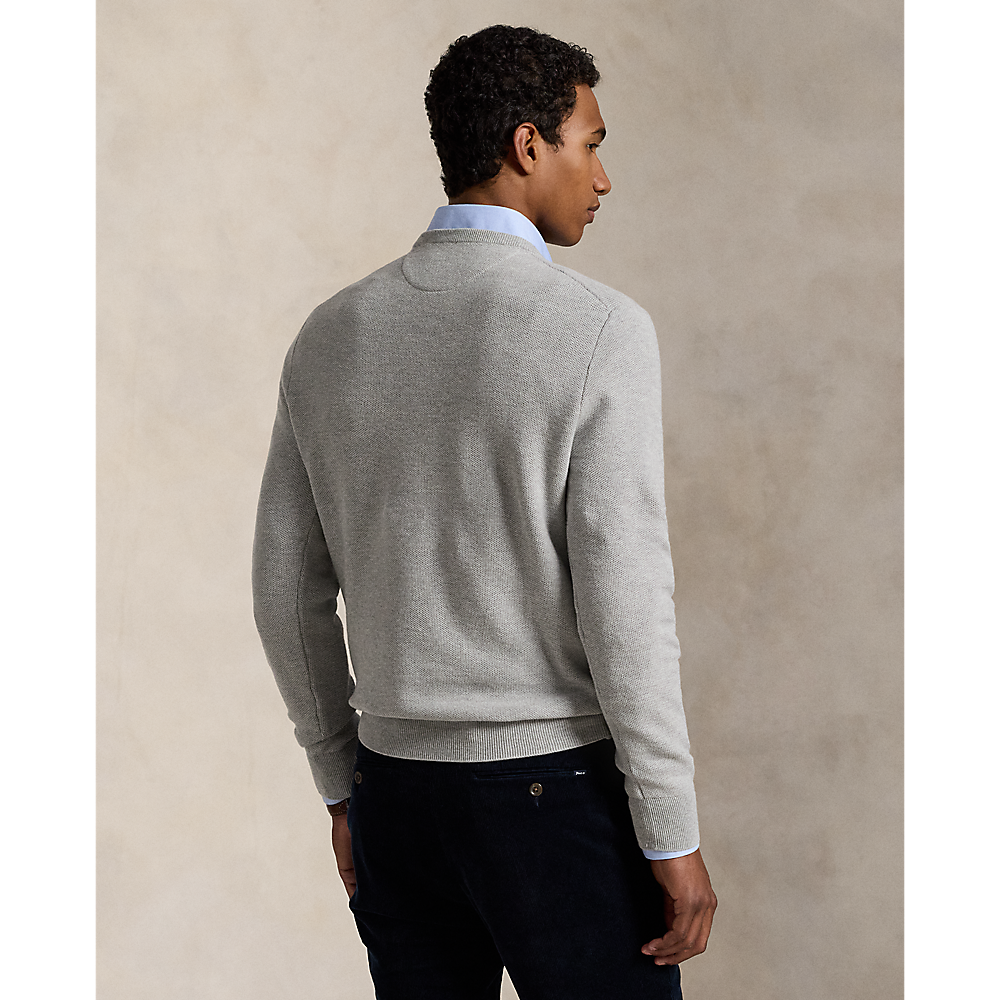 PRL Mesh-Knit Cotton Crewneck Jumper/Pulover 710918163002