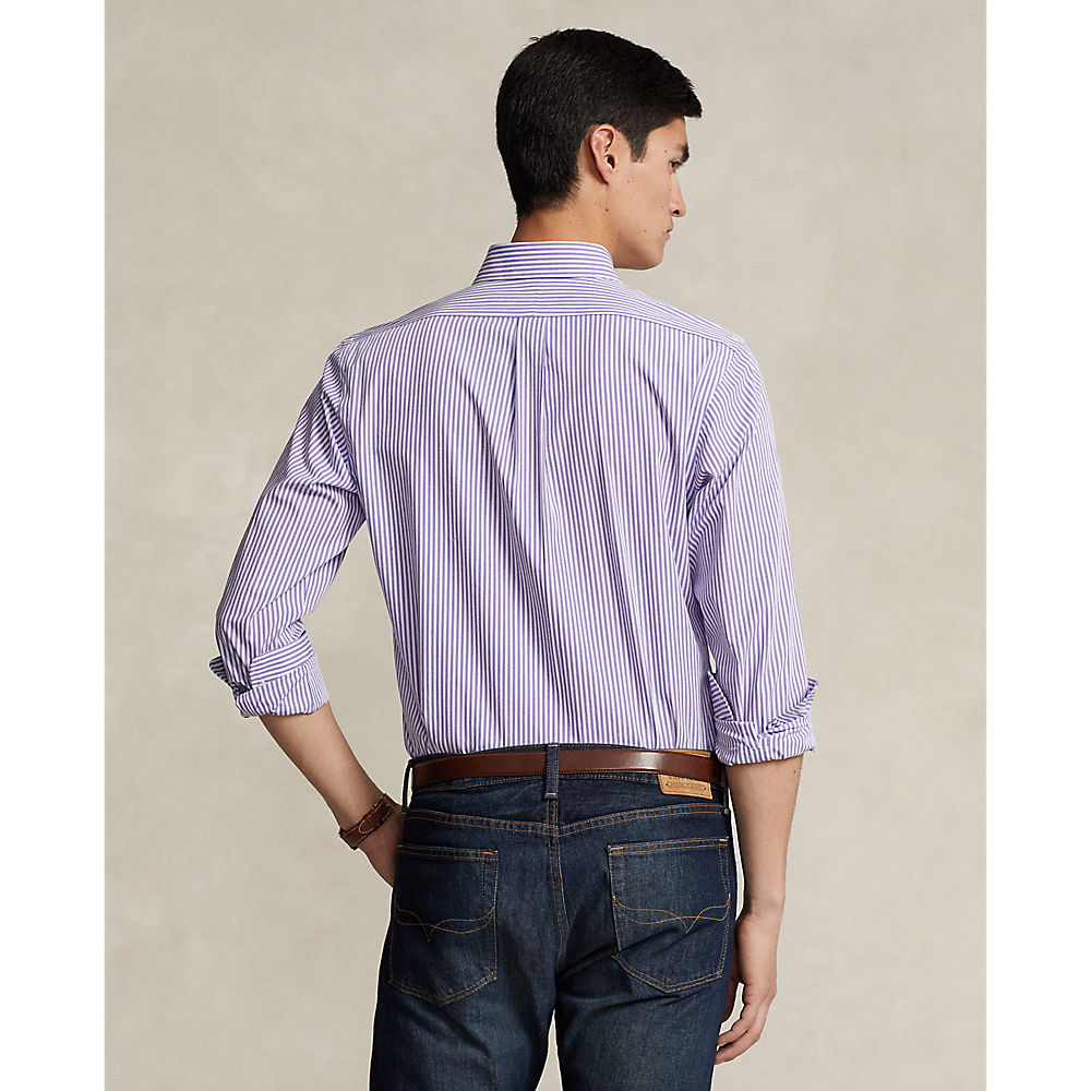 PRL Custom Fit Striped Stretch Poplin Shirt/Košulja 710929346003