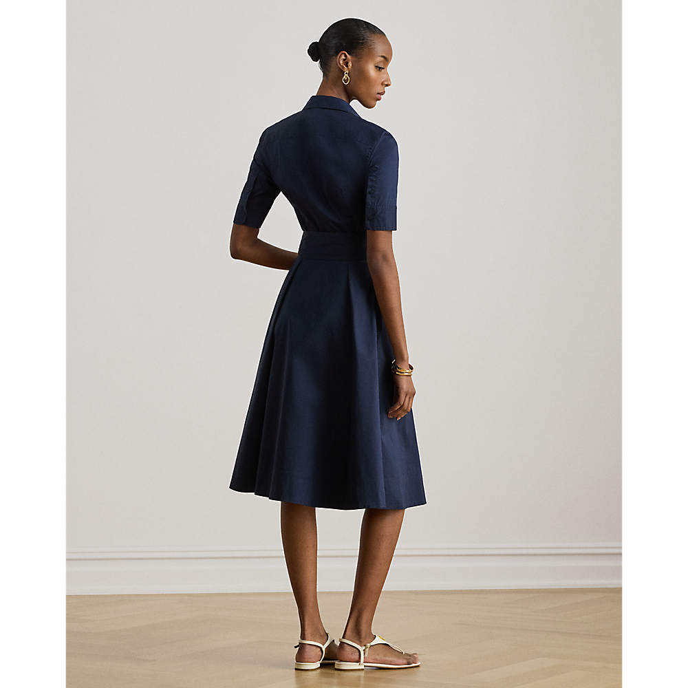 LRL Belted Cotton-Blend Shirtdress/Haljina 200748950010