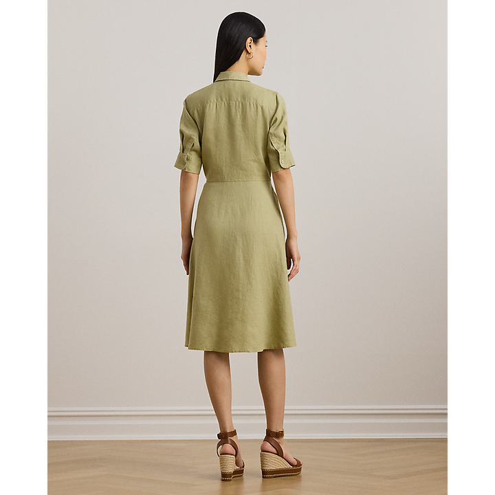 LRL Tie-Front Linen Shirtdress/Haljina 200905667015