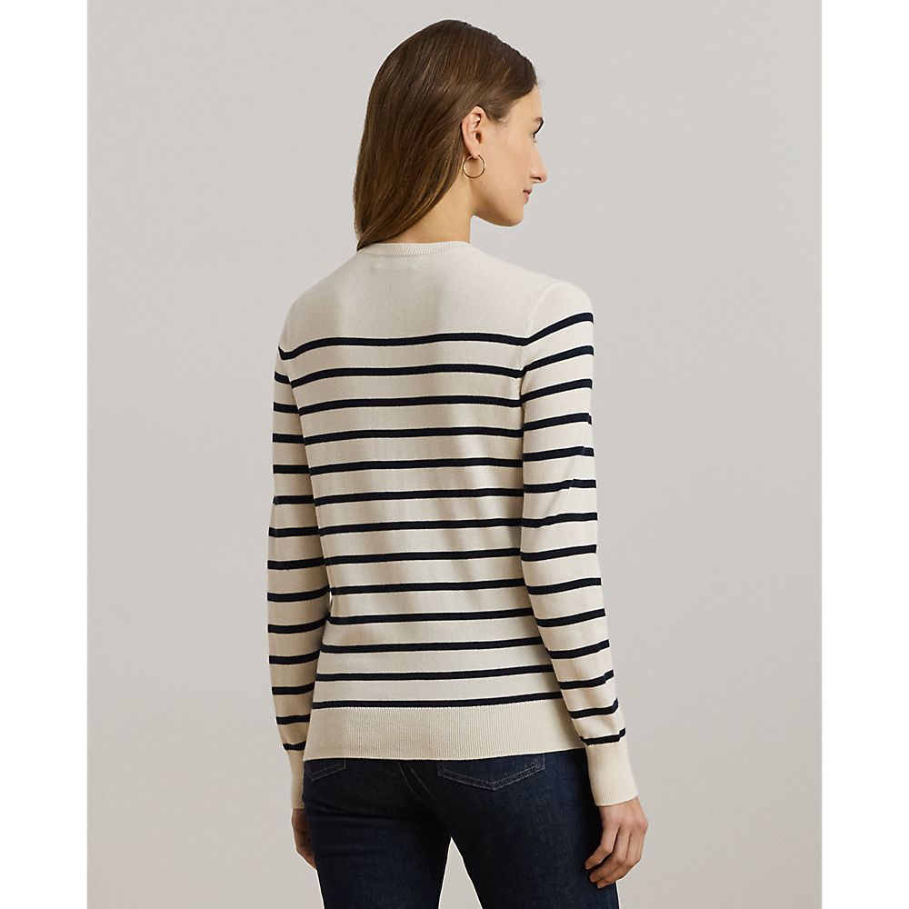 LRL Striped Cotton-Blend Jumper/Pulover 200957433002