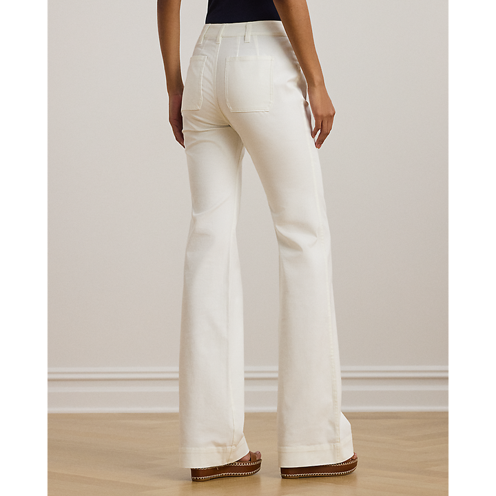 LRL Stretch Cotton Canvas Wide-Leg Trouser/Hlače 200957444001