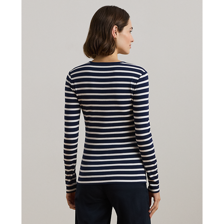 LRL Striped Stretch Cotton Long-Sleeve Tee/Majica 200957732001
