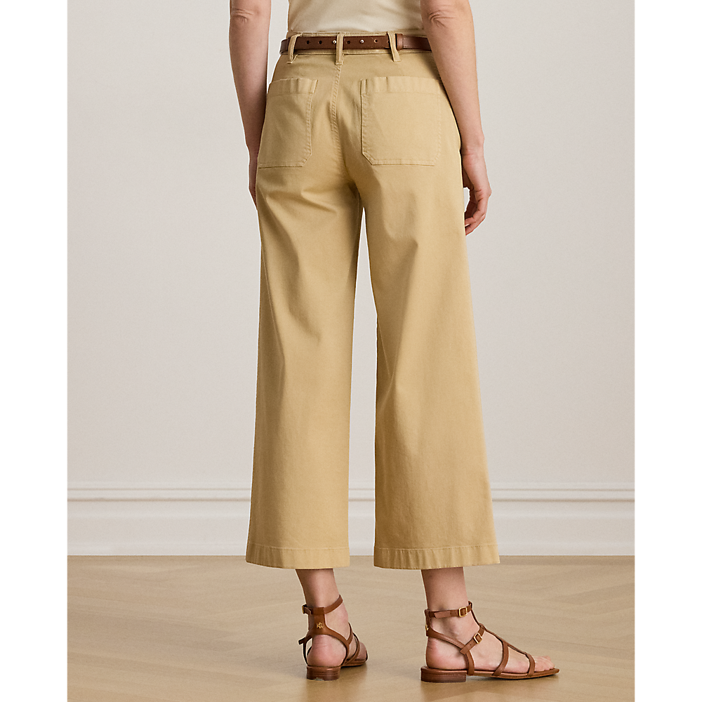 LRL Stretch Chino Wide-Leg Cropped Trouser/Hlače 200973689003