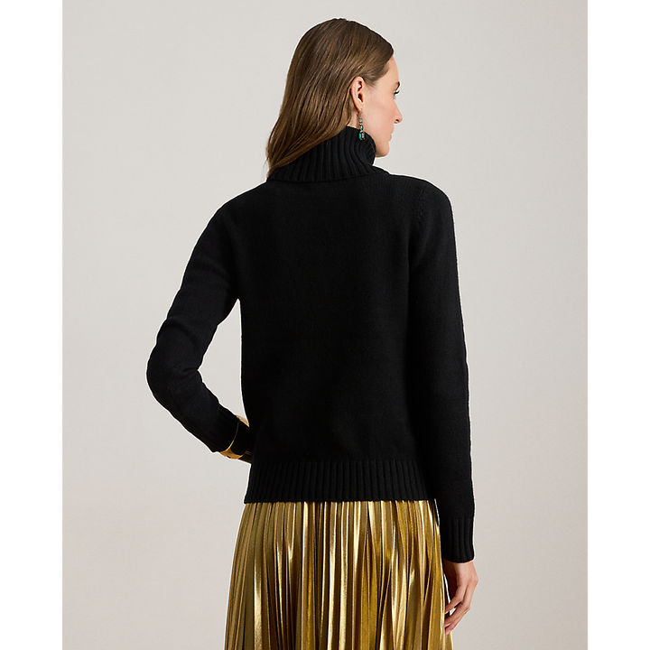 LRL Embroidered-Logo Wool-Blend Turtleneck/ Pulover 200979687001