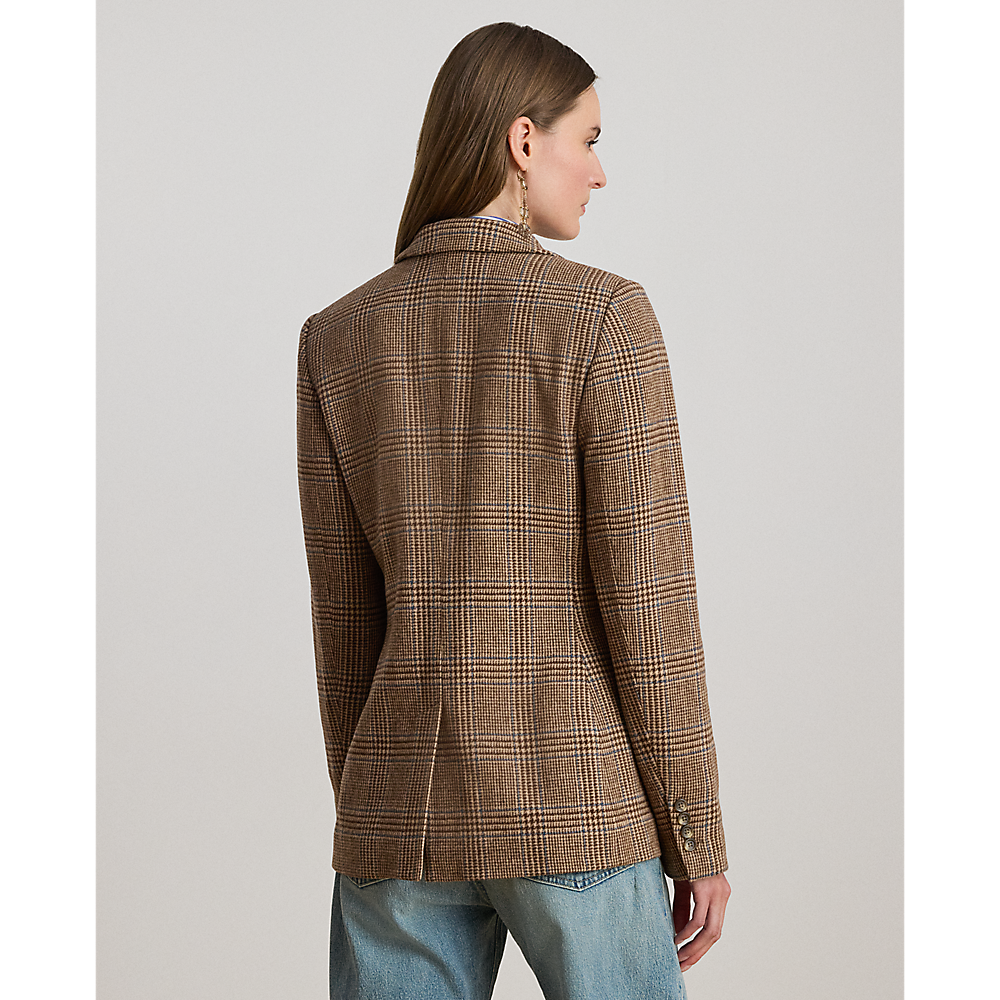 LRL Glen Plaid Wool-Blend Twill Blazer /Sako 200979814001