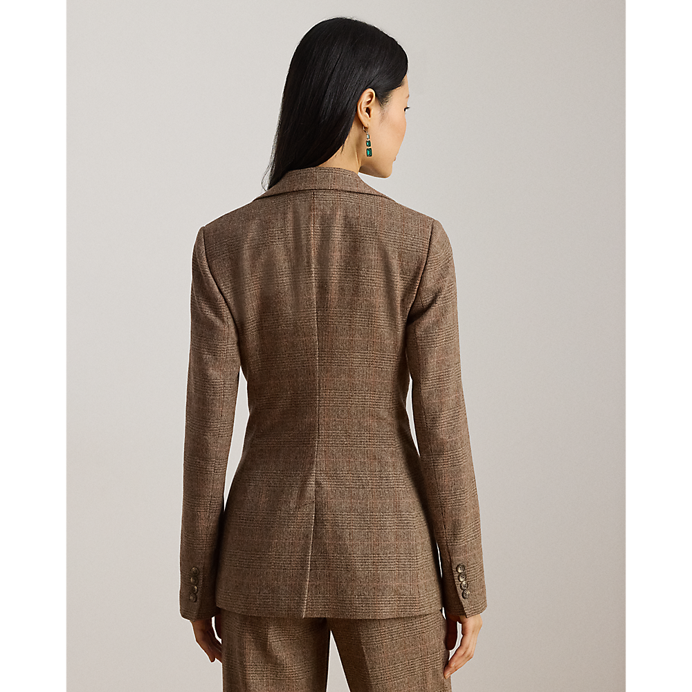 LRL Glen Plaid Cotton-Blend Blazer/Sako 200979819001