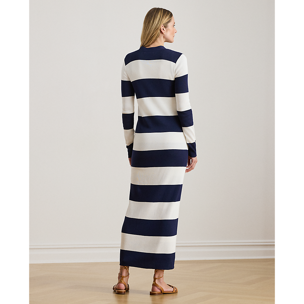 LRL Striped Cotton-Blend Cardigan/Pulover 200P03490001