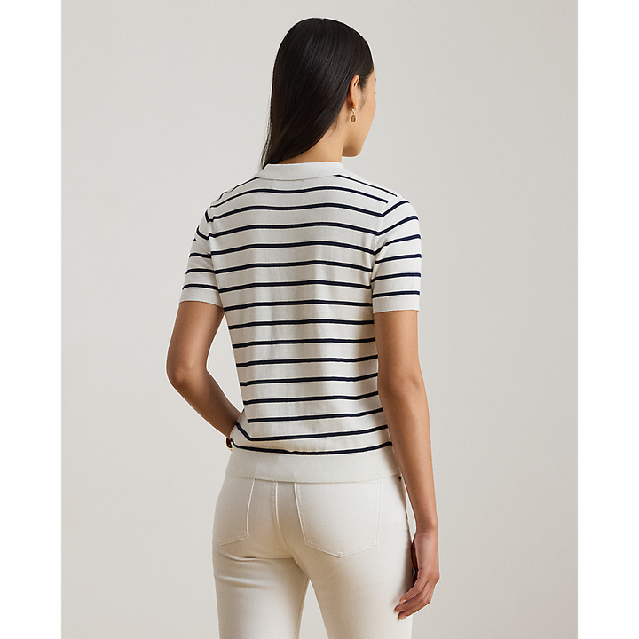 LRL Striped Cotton-Blend Polo Jumper/Pulover 200P03506001