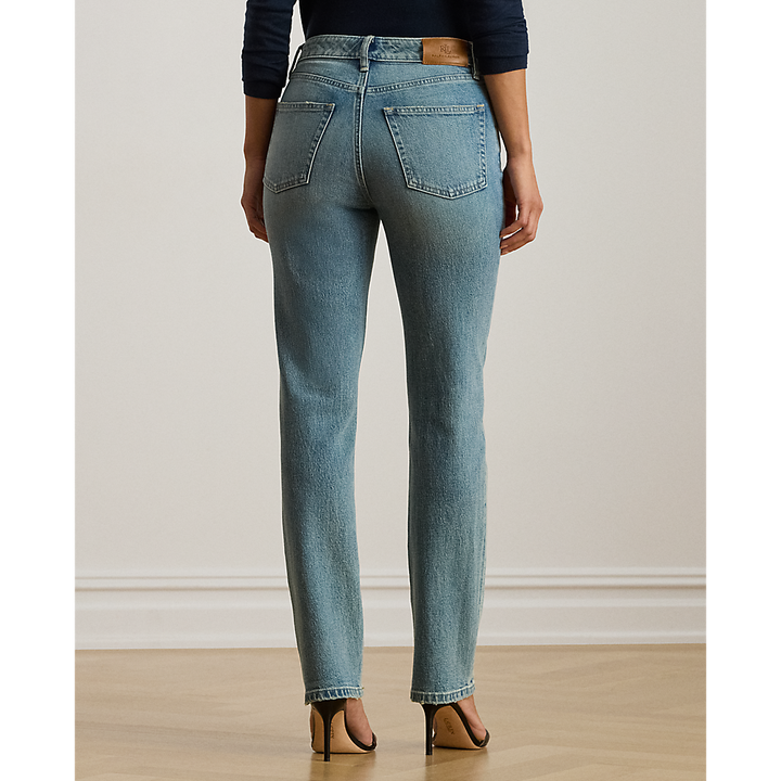 LRL High-Rise Straight Ankle Jean/Traperice 200P03646001