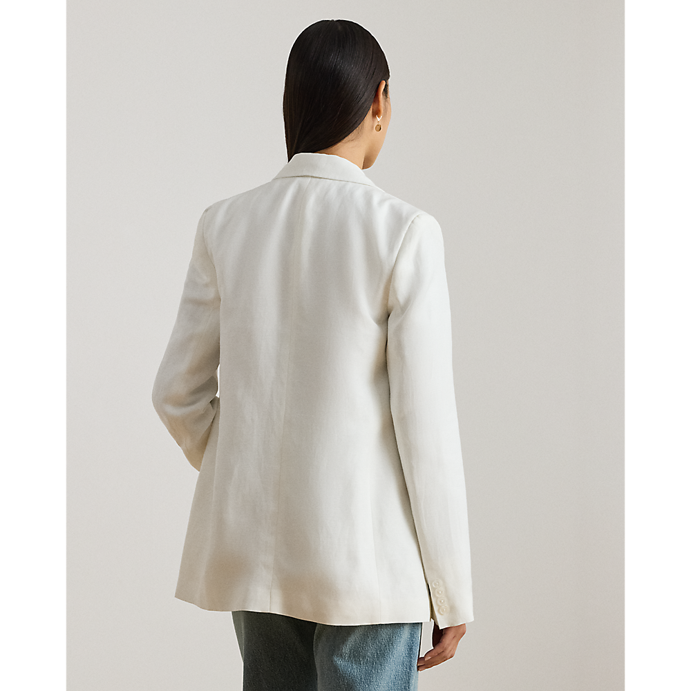 LRL Double-Breasted Linen-Blend Twill Blazer/Sako 200P03657001