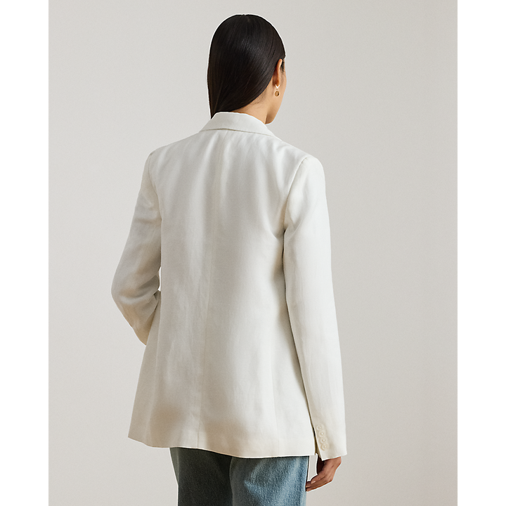 LRL Double-Breasted Linen-Blend Twill Blazer/Sako 200P03657001