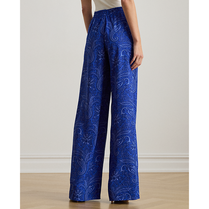 LRL Paisley Crepe Wide-Leg Trouser/Hlače 200P03695001