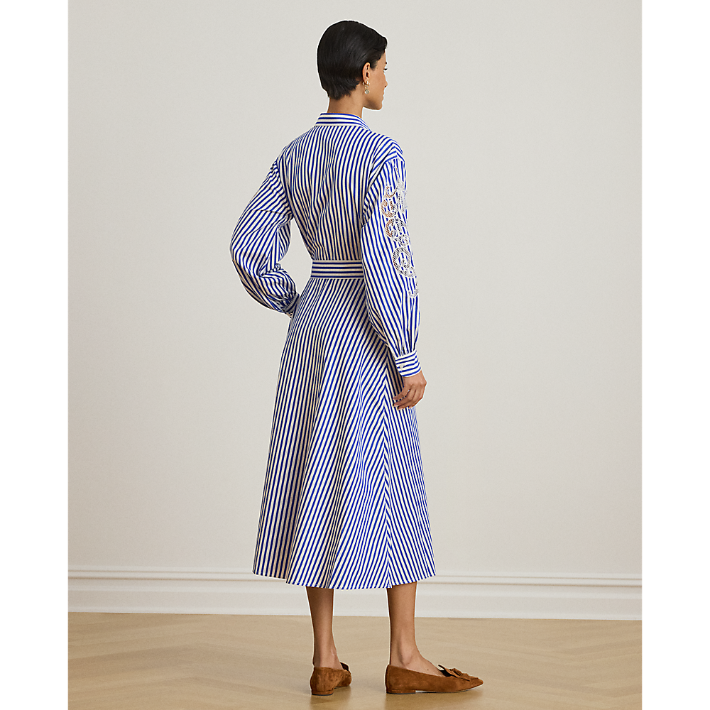 LRL Striped Eyelet Broadcloth Shirtdress/Haljina 200P03711001