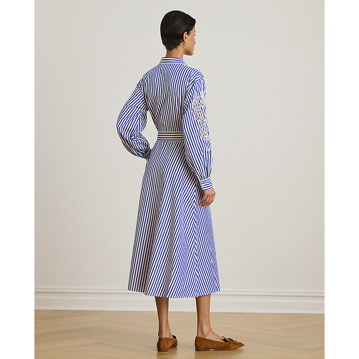 LRL Striped Eyelet Broadcloth Shirtdress/Haljina 200P03711001