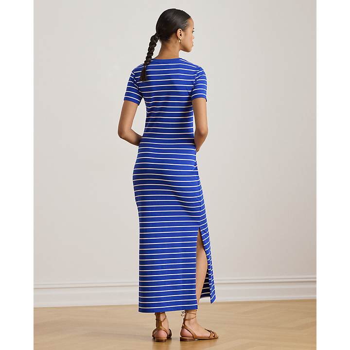 LRL Striped Cotton-Blend Jersey Tee Dress /Haljina 200P03768001