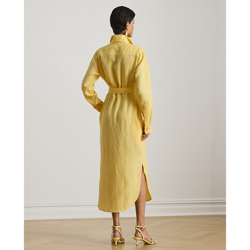 LRL Belted Linen Midi Shirtdress/Haljina 200P13684005