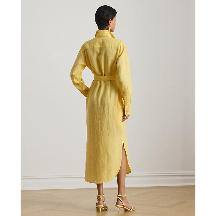 LRL Belted Linen Midi Shirtdress/Haljina 200P13684005