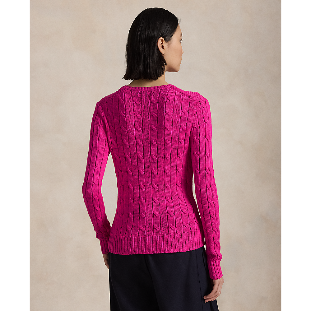 PRL Cable-Knit Cotton Crewneck Jumper/Pulover 211891640025
