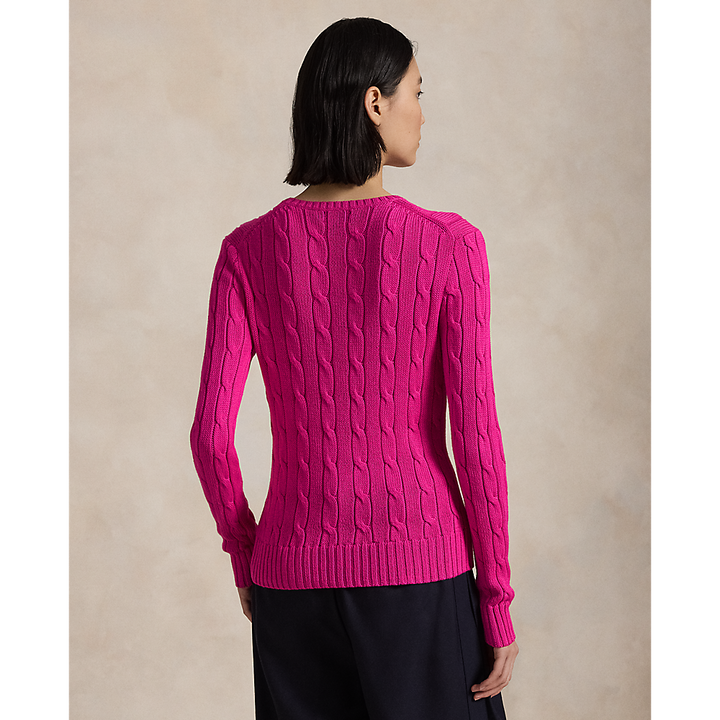 PRL Cable-Knit Cotton Crewneck Jumper/Pulover 211891640025