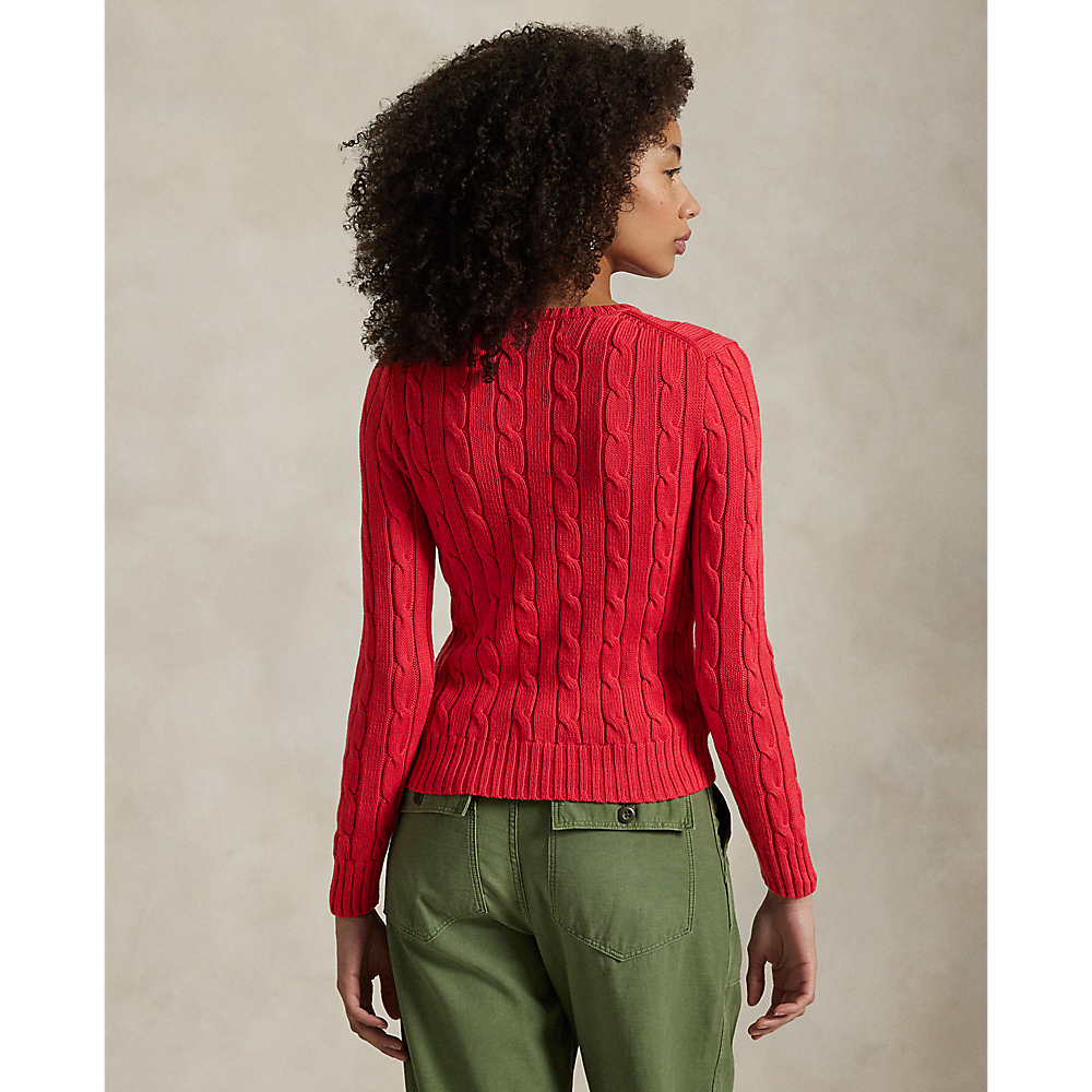 PRL Cable-Knit Cotton Crewneck Jumper/Pulover 211891640029