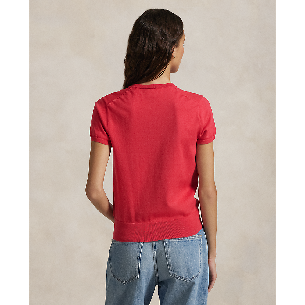 PRL Cotton-Blend Short-Sleeve Jumper/Pulover 211891673024
