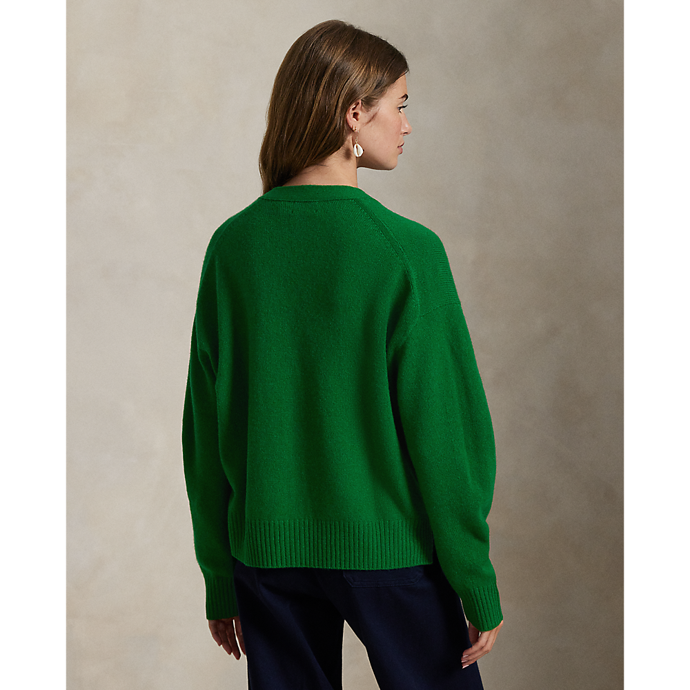 PRL Wool-Blend V-Neck Cardigan/Pulover 211914536013