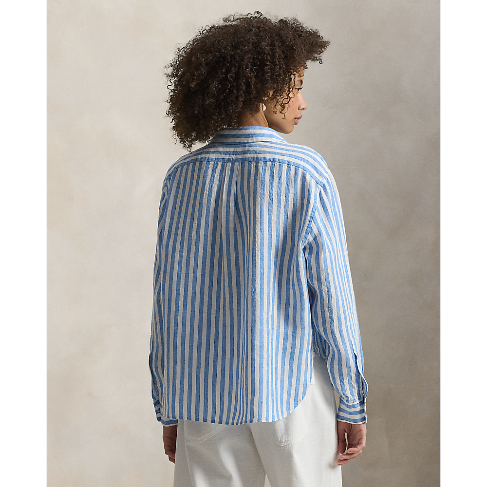 PRL Wide Cropped Gingham Linen Shirt/Košulja 211935130500