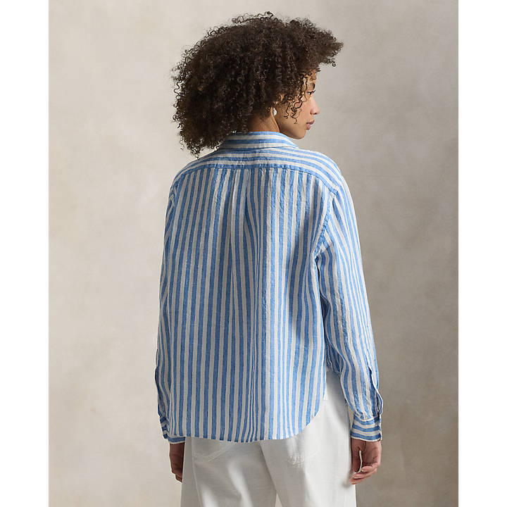 PRL Wide Cropped Gingham Linen Shirt/Košulja 211935130500