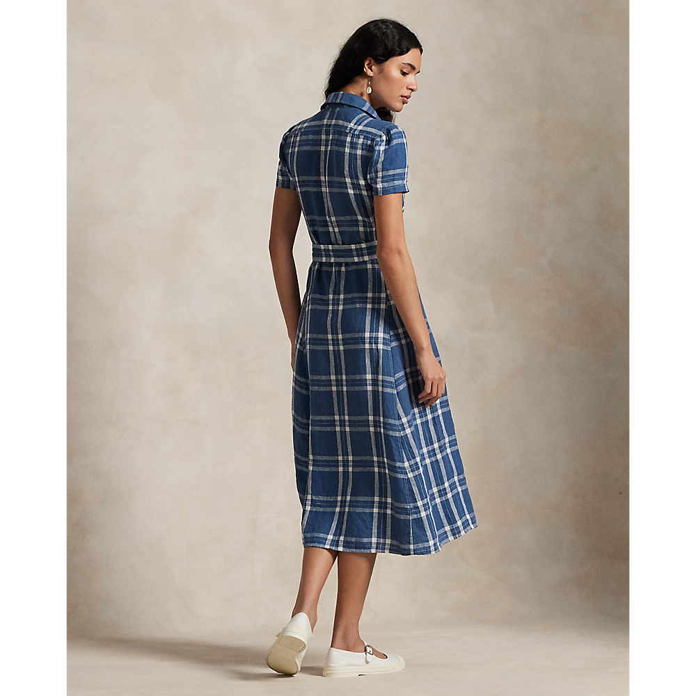 PRL Belted Striped Linen Shirtdress/Haljina 211935154003