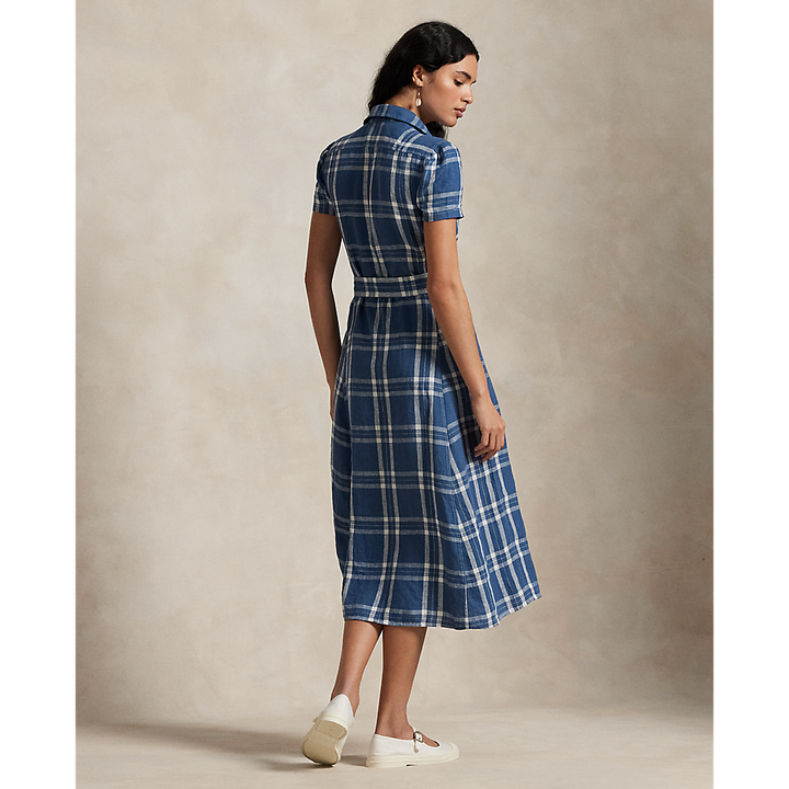 PRL Belted Striped Linen Shirtdress/Haljina 211935154003