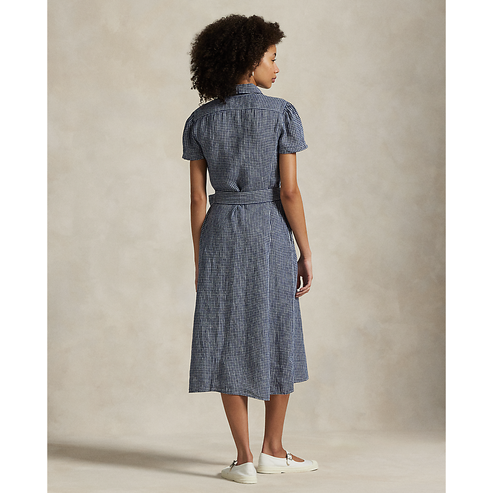 PRL Belted Striped Linen Shirtdress/Haljina 211935154004