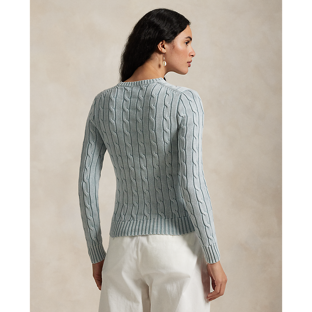 PRL Cable-Knit Cotton Crewneck Jumper/Pulover 211935303009