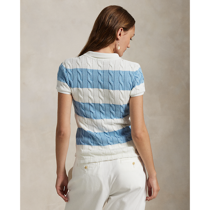 PRL Slim Fit Cable-Knit Polo Shirt/Polo majica 211943043011