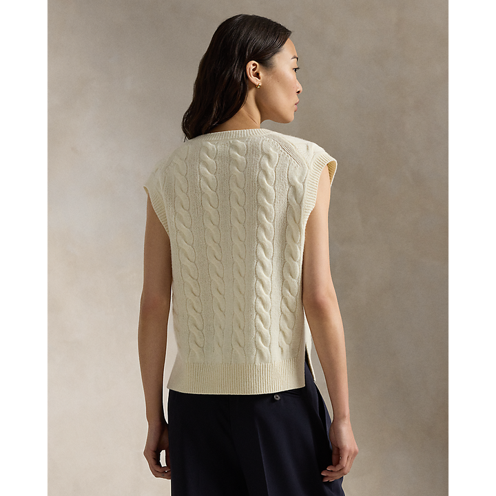 PRL Cable-Knit Cashmere Sleeveless Jumper/Pulover 211949994002