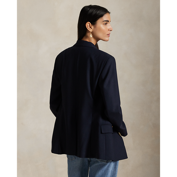 PRL Double-Breasted Stretch Wool Blazer/Sako 211952717004
