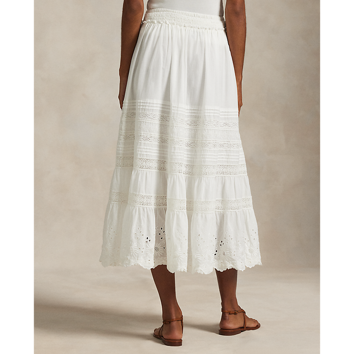 PRL Lace-Trim Cotton Voile Skirt/Suknja 211955036002