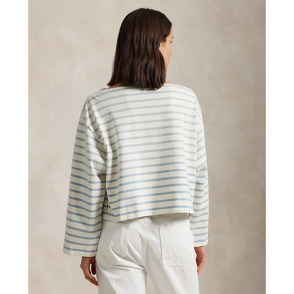 PRL Striped Boatneck Mariner T-Shirt/Pulover 211959103003