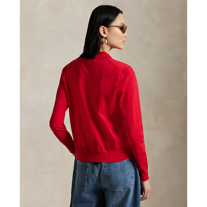 PRL Cotton-Blend Polo Cardigan/Pulover 211959285002