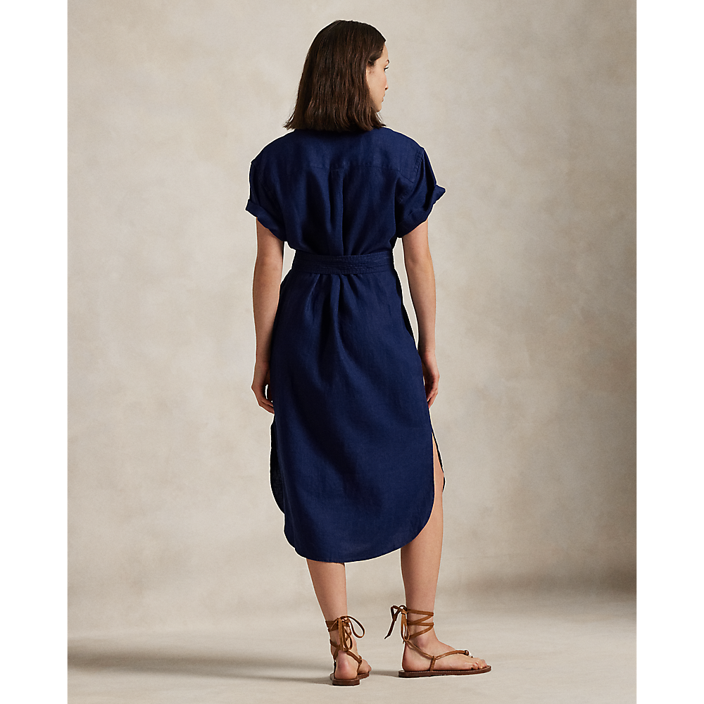 PRL Linen Short-Sleeve Shirtdress/Haljina 211959912001