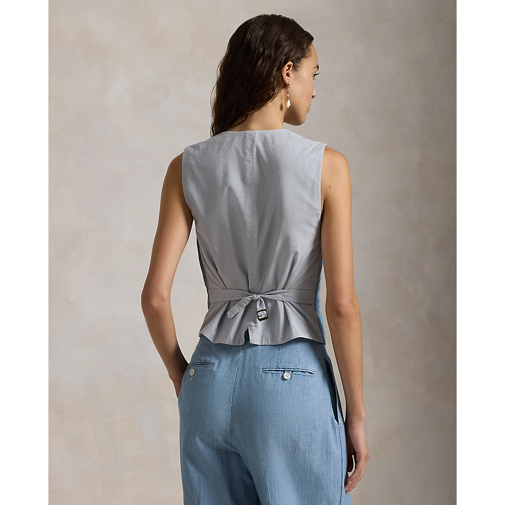 PRL Cotton Chambray Waistcoat/Prsluk 211959935001