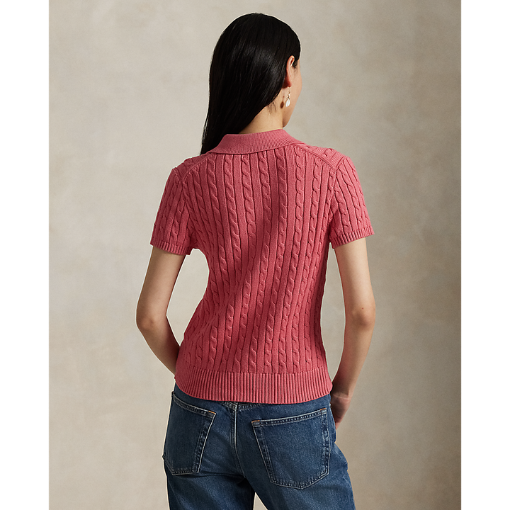 PRL Cable Cotton Short-Sleeve Polo Cardigan/Pulover 211963486004